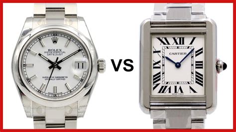 cartier tank francaise vs rolex datejust|cartier tank francaise price.